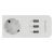 Удлинитель HARPER с USB зарядкой UCH-530 White H00002264 – изображение 7