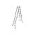 Шарнирная телескопическая лестница KRAUSE STABILO 4х5 перекладины 133960 