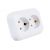 Розетка Bylectrica 2-местная СУ с заз.конт., серия ГАРМОНИЯ, белый, РС16-239 – изображение 4