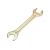 Гаечный рожковый ключ желтый цинк REXANT 14х15 мм 12-5825-2 