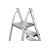 Стальная стремянка с алюминиевыми ступенями 130 мм и органайзером Новая Высота 1x5 1138105 – изображение 6