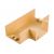 Угол EKF T-образный, 25х16мм, 4 шт, Plast, PROxima, под светлое дерево SQ tchl-25-16x4 – изображение 2