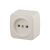 Розетка Intro 320102 2P, 16А, 250В, IP20, ОУ, Polo, слоновая кость 0 Б0036124 