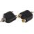 Переходник штекер REXANT RCA - RCA 2 гнезда 06-0162-A 