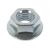 Гайка Метиз-Эксперт М8 с фланцем оц DIN 6923 уп. 200 шт. БП-00036130 