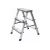 Алюминиевая двухсторонняя стремянка SMARTY Alpha Duo 3 ступени SN026-03 