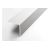 Декоративный угловой профиль ЛУКА алюминиевый, 40х40х2 мм, 2,7 м, 5 шт./уп. белый УТ000020887 