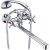 Смеситель для ванны G-lauf с длинным поворотныи изливом 360 градусов, с душевой лейкой, хром QFR7-C722 