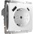 Розетка WERKEL W1171701 с заземлением, шторками и USB тип A+C белый a056272 