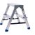 Двухсторонняя алюминиевая стремянка STAIRS 2 ступени ТТ-01-00539 
