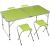 Набор туристической мебели Maclay стол 120x60x55/60/70 см, стул 29x35x30 см, салатовый 6780359 