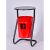 Уличная урна ПРОФМЕТСТИЛЬ металл, красная, с крышкой Арт 502 