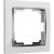 Рамка WERKEL W0011901 на 1 пост Snabb белый/хром a051657 