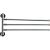 Поворотная вешалка для полотенца LEDEME тройная L113 896710 