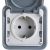 Розетка Legrand 1-м СП Plexo с защитной крышкой, с заземлением IP55 серая Leg 069833 125015 – изображение 4