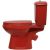 Унитаз-компакт Оскольская керамика ЭЛИССА косой выпуск, 1 режим, сиденье ПП, красный 422973 – изображение 4