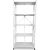 Металлический стеллаж ГЕЛЕОС Атлант-5, 5 полок, складной, размер 730x400x1590 мм, белый АСТ-52 – изображение 2