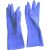 Латексные многоразовые перчатки HQ profiline синие, р. L 74735 – изображение 2