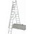 Трехсекционная универсальная лестница KRAUSE STABILO 3 х 10 перекладин с дополнительной функцией 133762 