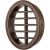 Решетка круглая вентиляционная (d=47 мм; коричневая) Volpato 2190-443-MA 