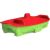 Песочница-бассейн Doloni Корабль с крышкой, красно-салатовая, 71.5х138 см 03355/3 