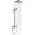Душевая система Gappo 35к G2407-8 лейка ""Тропический душ"" белый, хром 537388 