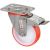 Колесо с нержавеющей вращающейся опорой, пластиной крепления и передним тормозом (100 мм; 170 кг; INOX) Tellure rota 606702 – изображение 7