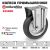 Колесо со стационарной опорой (250 мм; 300 кг) Tellure rota 535908 – изображение 2