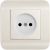 Розетка LUXAR Deco с/у без з/к белая с рифленой рамкой, 250В 16А 4606400620259 – изображение 2