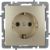 Механизм розетки NILSON 1СП з/к золото Touran/Alegra metallic 24150417 