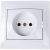 Розетка Intro Plano 1-201-01 без заземления 2P, 16А-250В, IP20, СУ, белый, Б0053859 