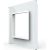Рамка для розетки LIVOLO 1 пост, цвет белый, стекло BB-C7-SR-11 