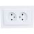 2-местная розетка MONO ELECTRIC без заземления DESPINA белый 102-190005-121 