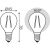 Лампа Gauss Filament Шар 13W 1100lm 2700К Е14 LED 105801113 – изображение 2
