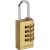 Замок навесной мини ЗУБР Профессионал, латунный корпус, кодовый, 4 диска 37118-2_z02 