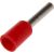 Штыревой втулочный изолированный наконечник REXANT F-8 мм 1 мм2 НШВи 1.0-8 красный 10 шт 06-0405-A – изображение 2