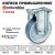 Колесо со стационарной опорой (125 мм; 125 кг) Tellure Rota 715703 – изображение 2
