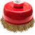 Кордщетка чашечная Профессионал для УШМ витая латунированная 100 мм 9636 – изображение 2