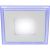 Светодиодный квадратный светильник ЭРА LED 4-9 BL c cиней подсветкой LED 9W 540LM 220V 4000K Б0017496 