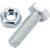 Болт Невский Крепеж DIN 933, с шестигранной головкой, оцинк., М6x20 + гайка + шайба 8 шт. 812717 – изображение 2