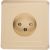 1-местная розетка Schneider Electric СП Этюд 16А без заземления, защитные шторки, крем SchE PC16-002K 