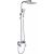 Душевая система со смесителем и тропическим душем MYNAH стойка хром глянцевый/белый M33110 