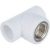 Переходной тройник VALFEX с внутренней резьбой, 32x1/2""х32, белый 10127232 – изображение 3