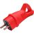 Вилка UNIVersal с ушком c заземлением каучук 16А 250В ip44 цвет красный еврослот 3071 – изображение 2