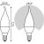 Лампа LED Candle Tailed 8W E14 3000K Gauss Elementary 34118 – изображение 6