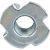 Крыльчатая мебельная забивная гайка DINFIX DIN 1624, оцинкованная, М10, 10 шт. 00-00002847 – изображение 2