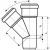 Канализационный тройник Ostendorf 45 градусов, 90х75 114210 – изображение 3