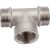 Тройник STI латунный Ду20 (3/4") Н-В-Н никелированный D190-00076 