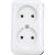 Розетка ООО Ливны-Электро РА 10-009 2-х местная с донышком, белая РА 1941 