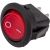 Круглая клавиша Nord-Yada 250V 6А красная (2контакта) ON-OFF (2шт в упаковке) 905483 